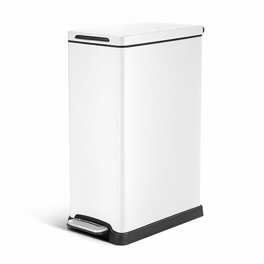 Home Zone Living 12 Gallon Slim Kitchen Trash Can by HomeZoneLiving