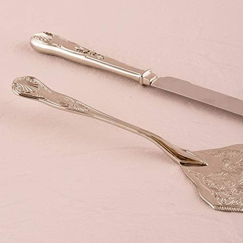 Vintage Inspired Silver Cake Knife and Server Style 9530