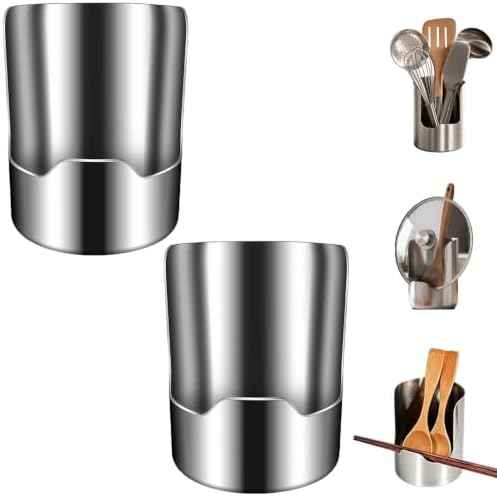 Multi-Functional Kitchen Utensil Holder, Stainless Steel