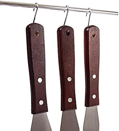 4PCS Straight Cake Icing Spatula Set 4” 6” 8” 10”with Wooden Handle