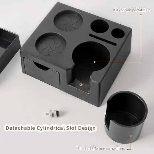 CAFEMASY Espresso Machine Accessories Tamping Station Organizer and