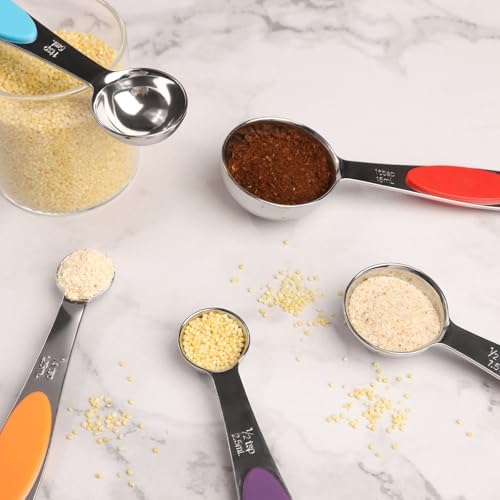 Magnetic Measuring Spoons Set Stainless Steel Measuring