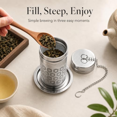 6 Pack Tea Infuser for Loose Leaf Tea, Stainless Steel Tea Strainer