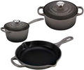 Le Creuset 5 Piece Enameled Cast-Iron SS Knob Condo Cookware Set