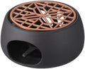 Japanese Ceramic Teapot Warmer Base with Candle Holder for Tea Kettles