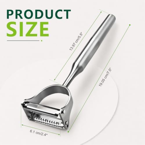 Vegetable Peeler Julienne Peeler,2-in-1 Stainless Steel Peelers for
