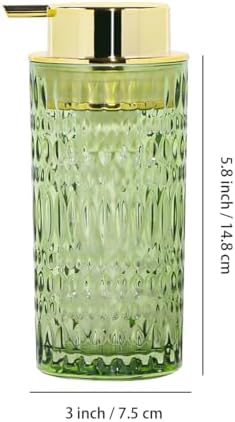 Green Glass Foaming Soap Dispenser