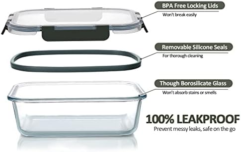 MCIRCO 8-Piece Glass Baking Dish Set with Lids