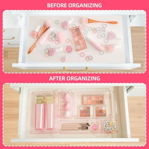 Kitchen Desk Drawer Organizers Storage for Office, Small Acrylic