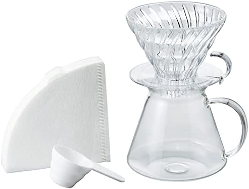 Hario Simply Hario V60 Glass Pour Over Set, Size 02