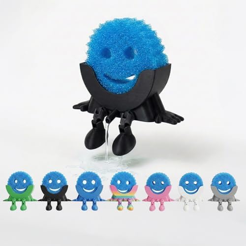 Creative Drainage Sponge Holder for Scrub Daddy, Black (1)