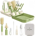 8-in-1 Baby Bottle Cleaning Kit, Portable Brush Set & Drying Rack