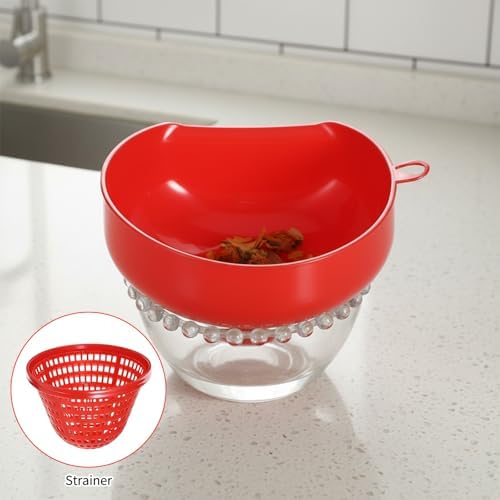 5 Pcs Wide Mouth Funnel, Food Grade Wide Funnels with Strainer Long