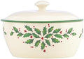 Lenox Holiday Porcelain Covered Christmas Casserole Dish
