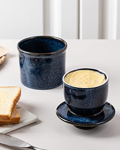 XELA Ceramic Butter Crock, French Butter Dish for Counter - Kiln Turns
