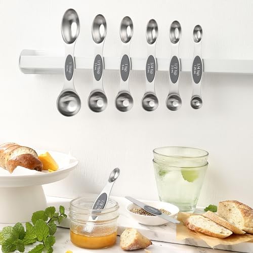 Spring Chef Dual Sided Magnetic Measuring Spoons, Set of 8 & Stainless