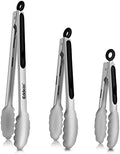 Metal Kitchen Tongs, 3PCS, 7, 9, 12 Inch