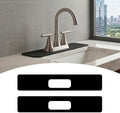 2PCS Absorbent Mat for Bathroom 4IN Centerset Oval-Hole Faucet-23.5"