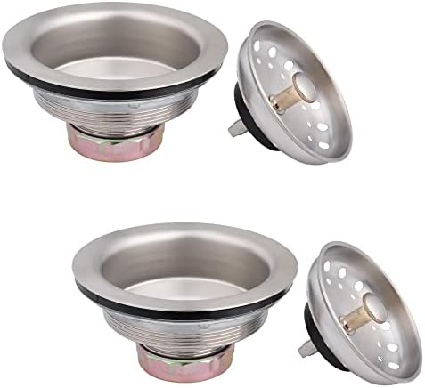 Artiwell 2-Pack Kitchen Sink Basket Strainer and Stopper, 3-1/2”