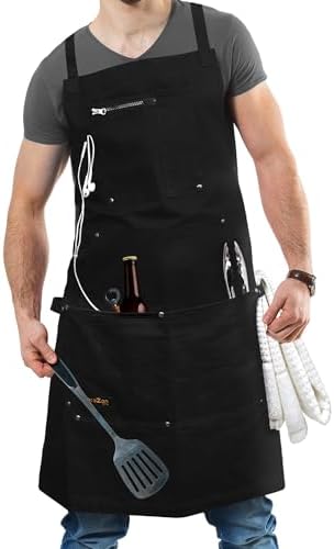ecoZen Lifestyle Professional Grade Chef Apron for Men - Ideal for