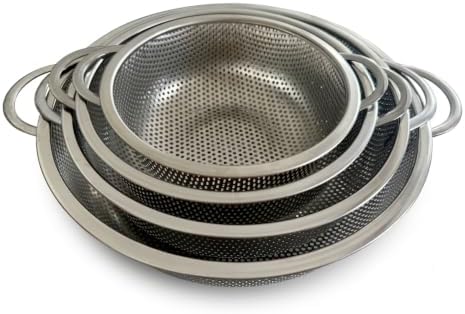 4-Piece Stainless Steel Mesh Strainer Set