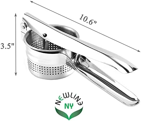 Stainless Steel Potato Presser Masher Ricer, Commercial Grade Tool to