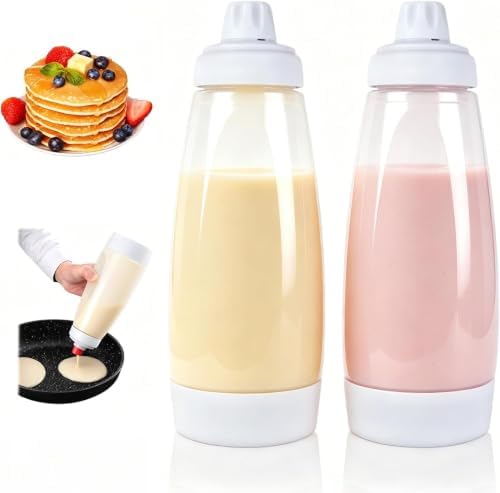 Pancake Batter Dispensers, 2 Packs, 1000ml