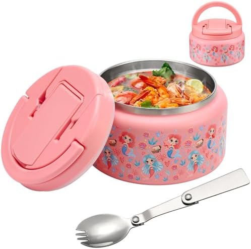 BABHAMNESS 13.5oz Soup Thermo for Hot Food Kids Insulated Vacuum Food