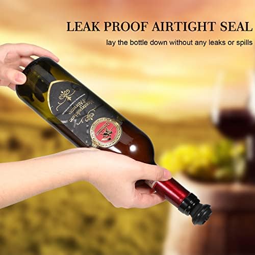 Honoson 24 Pieces Silicone Wine Stoppers Vacuum Seal Reusable,Black