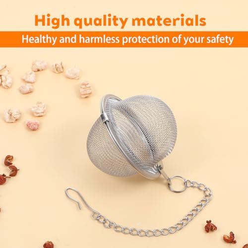 30Pcs Stainless Steel Mesh Tea Ball, 2 inches Tea Strainers, Loose