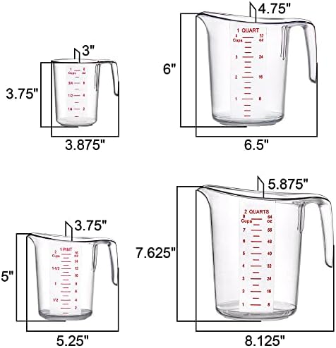 Abby - Melissa - Plastic Measuring Cups (4-Piece Set), Food-Grade