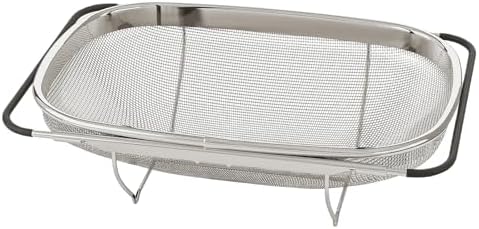 6-Quart Stainless Steel Collapsible Fine Mesh Kitchen Colander