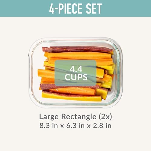 Bentgo 4 Piece Glass Food Storage Set