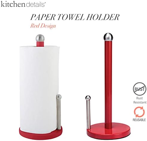Kitchen Details Red Paper Towel Holder
