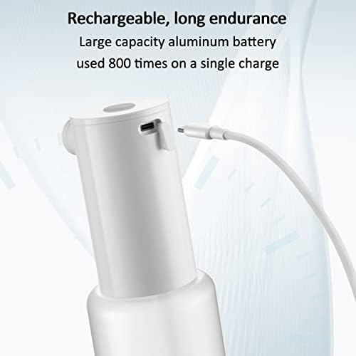 Foaming Soap Dispenser,Electric and Rechargeable,Refillable Foam Hand