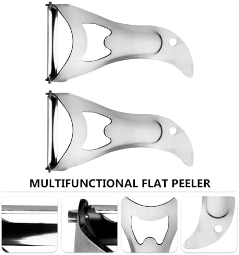 2pcs Stainless Steel Kitchen Peeler Set with Potato Vegetable Cutter