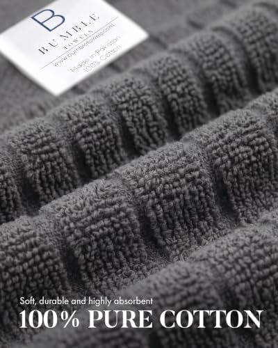 Bumble Dish Cloths (8-Pack), 100% Cotton Kitchen Towels, 12"x12"