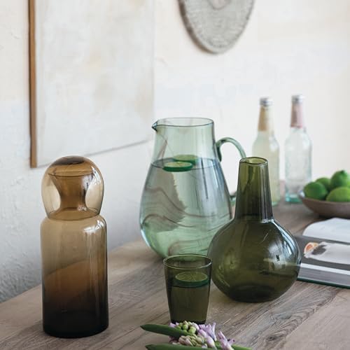 Bloomingville Glowing Glass Carafe Set, Amber