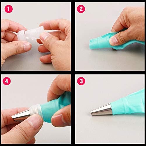 MYUBWTF12 Pieces White Pastry Bag Coupler, Three different sizes