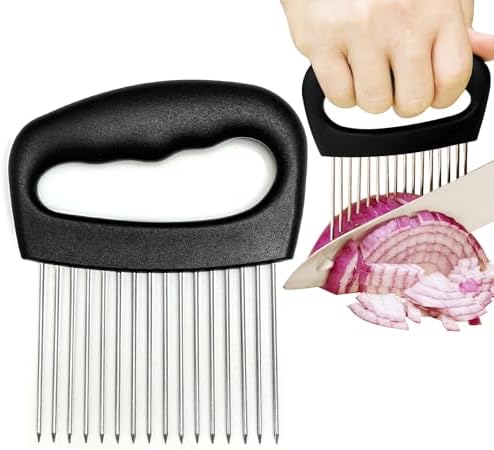 Extra-Large Onion Slicer – 304 Steel 16-Needle Cutter for Kitchen
