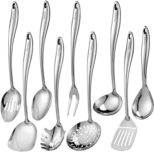 18/10 Stainless Steel 9-Piece Kitchen Utensil Set