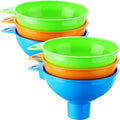 Nuogo 6 Pcs Wide Mouth Canning Funnels, 5.5 Inch for Mason Jars