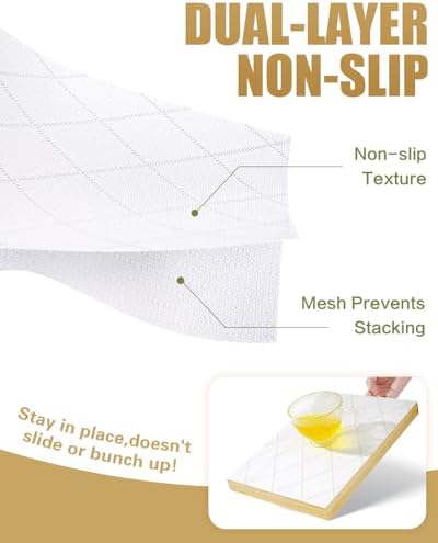 Drawer and Shelf Liners for Kitchen Cabinets Non-Adhesive 12in x 20FT
