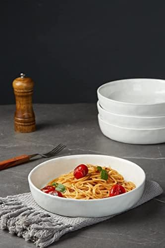 famiware Mars 4 Pieces Pasta Bowls Set, 8.5 inch Salad Bowls, Large