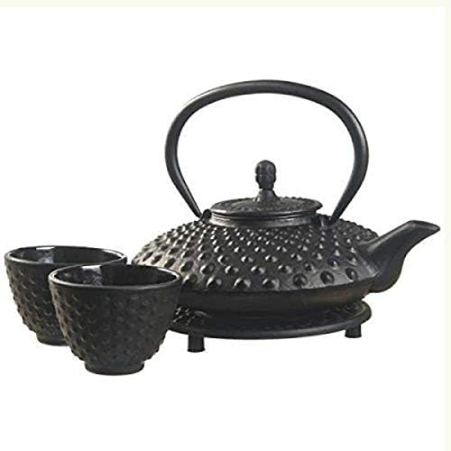 M.V. Trading New Star International T8100 Cast Iron Mocha Tea Set with