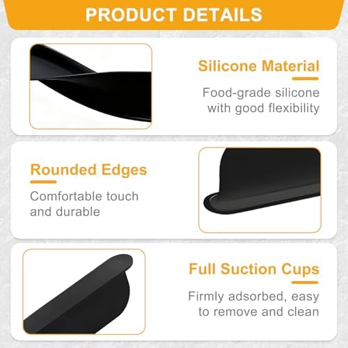 Reusable Silicone Kitchen Sink Splash Guard 49Cm Water Barrier For