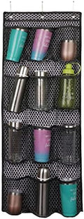 Water Bottle Organizer over the Door Cup Holder with 12 Large Pockets