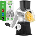 Nutrichef 3 in 1 Cheese Grater & Shredder | Strong Suction Base