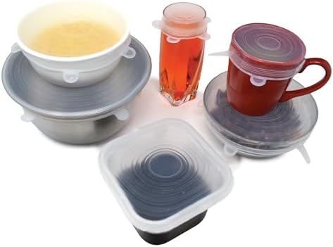 Norpro 6 Piece Reusable Silicone Lids, 2.5" to 11"
