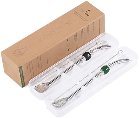 CUOPRU Yerba Mate Bombillas Set - Included Mate Gourd Stainless Steel